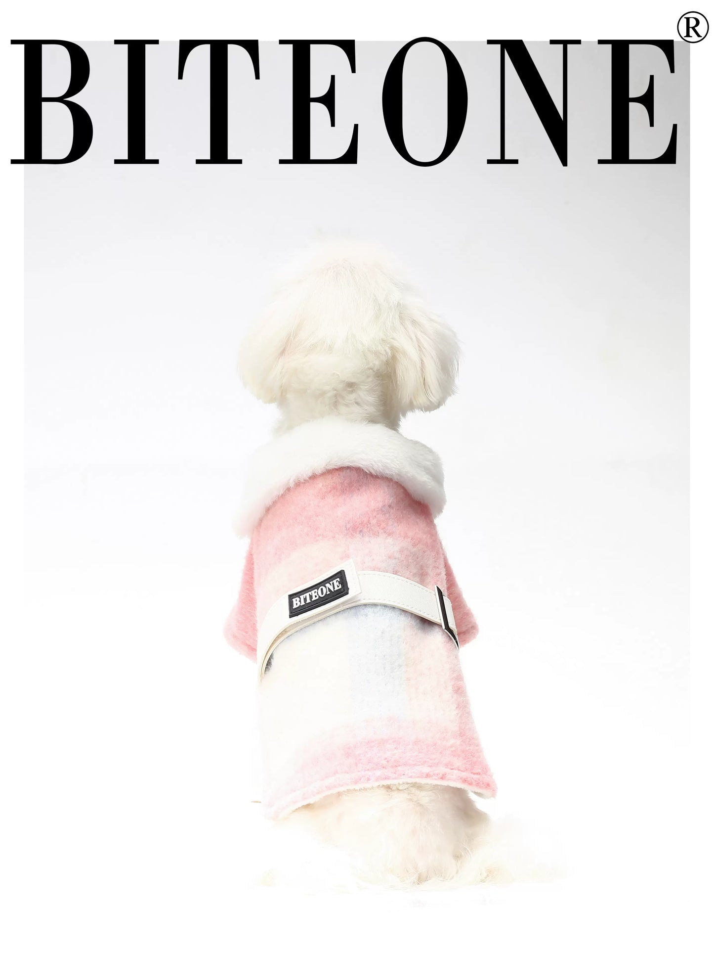 BITEONE Budapest: Pink Wool Pet Coat for Fall/Winter Chic