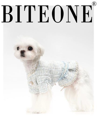 BITEONE: Ropa elegante de invierno para mascotas con forro de algodón peinado + lana texturizada